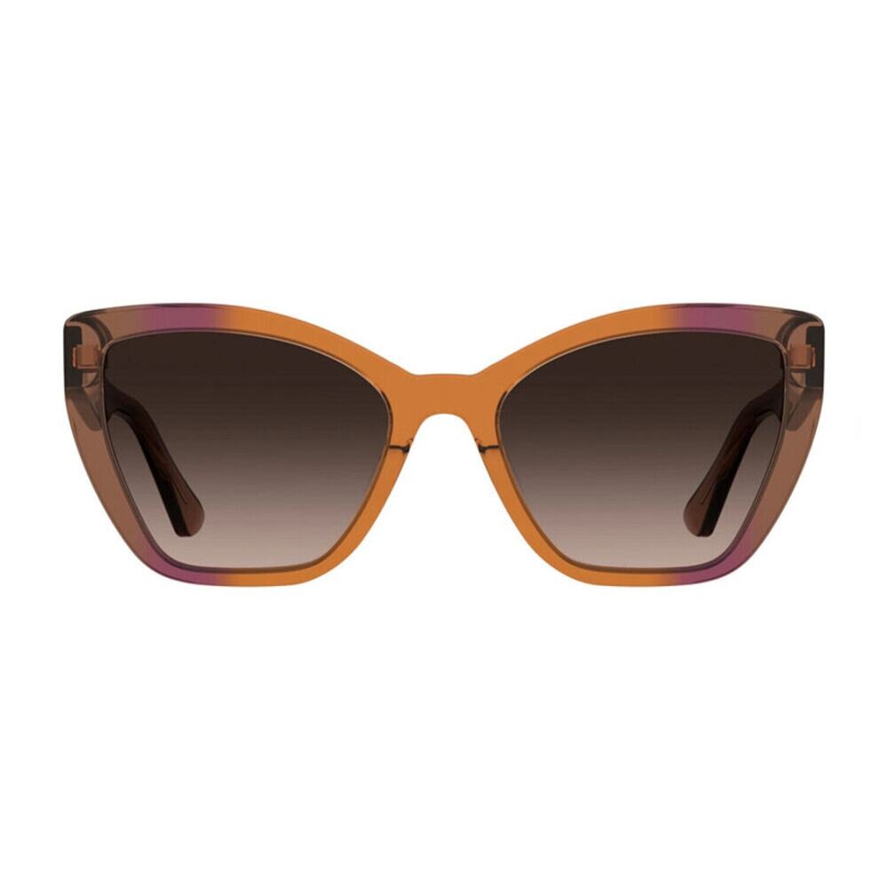 NEW!! Moschino MOS155/S 012JFF Shiny Brown to Orange Gradient Sunglasses